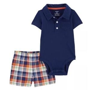 Carter's Baby Boys Bodysuit and Shorts in Blue, Size 12M​​
